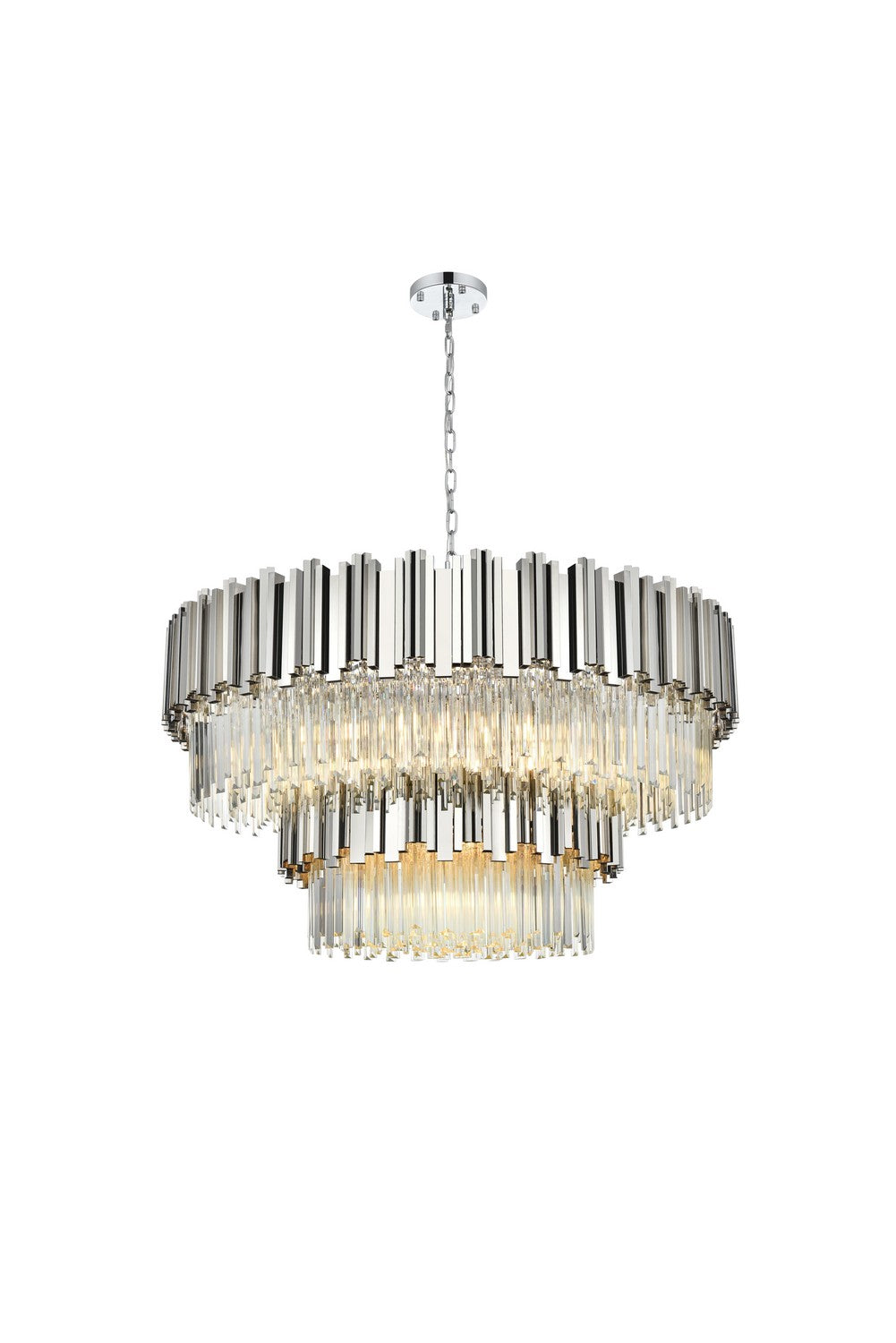 Elegant Lighting - 3400G40C - 16 Light Chandelier - Willow - Chrome