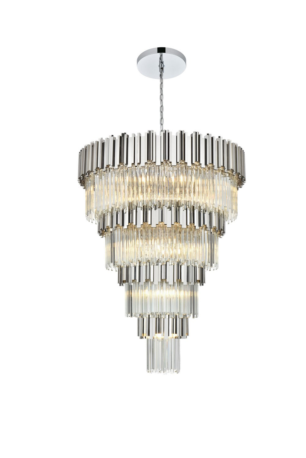 Elegant Lighting - 3400GR40C - 27 Light Chandelier - Willow - Chrome