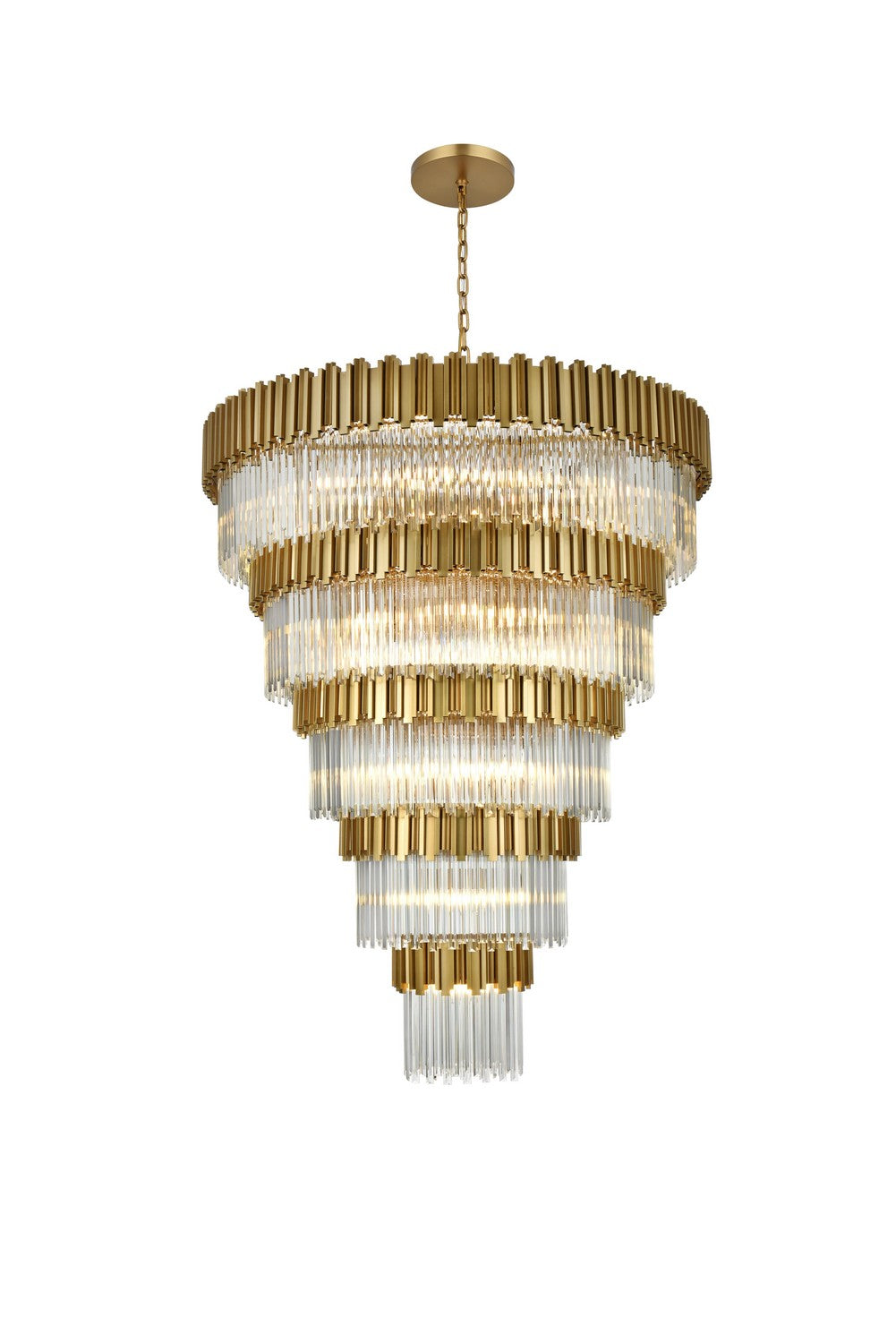 Elegant Lighting - 3400GR59SG - 43 Light Chandelier - Willow - Satin Gold