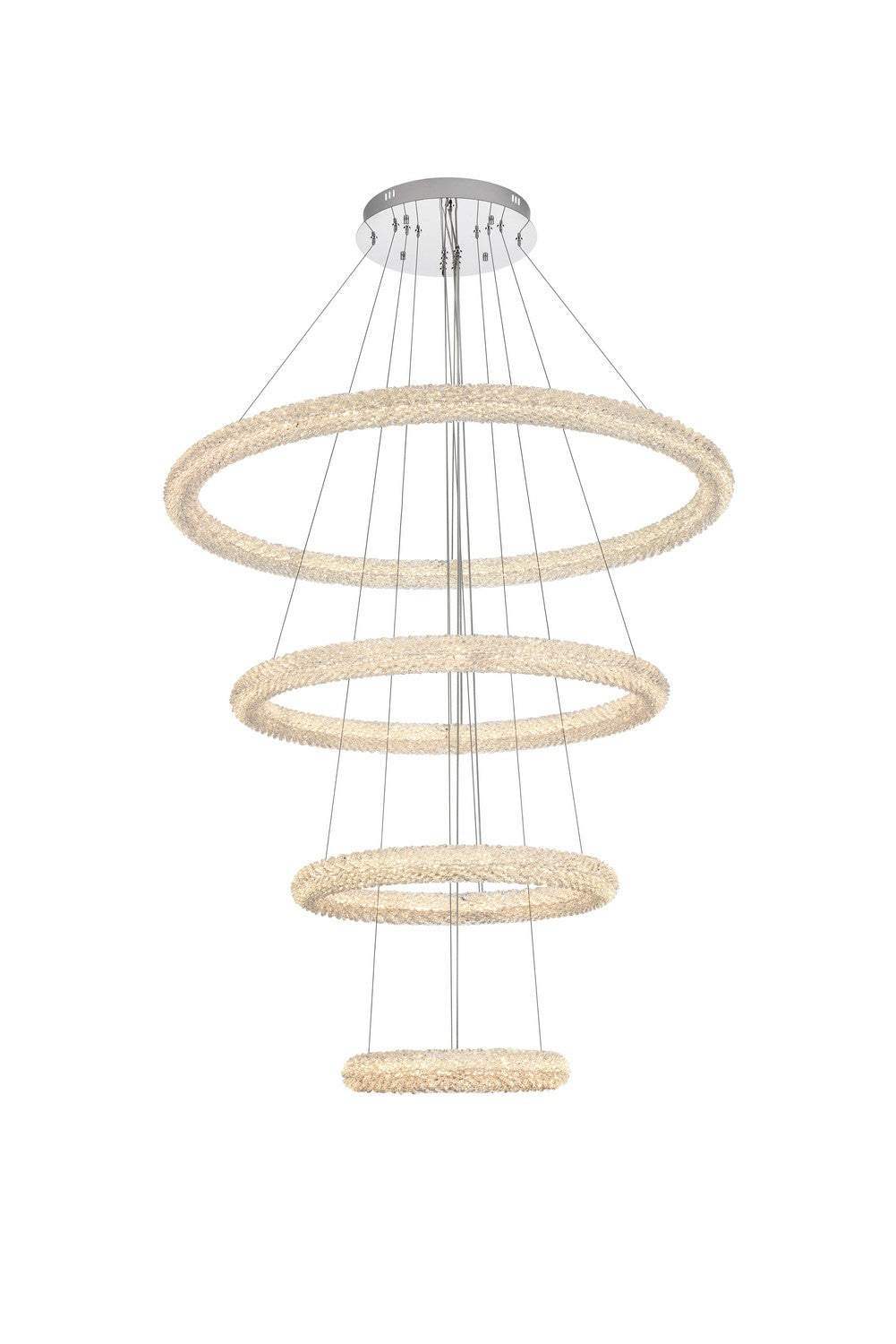 Elegant Lighting - 3800G41C - LED Chandelier - Bowen - Chrome