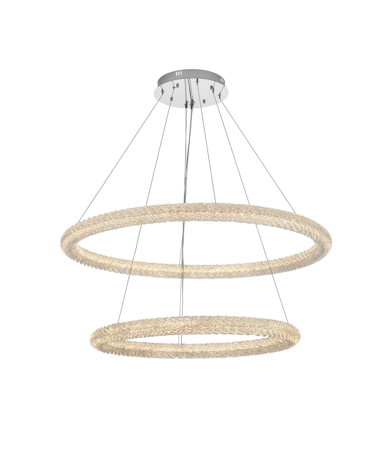 Elegant Lighting - 3800G42C - LED Chandelier - Bowen - Chrome