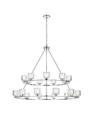 Elegant Lighting - 5100L248C - 21 Light Chandelier - Cadence - Chrome