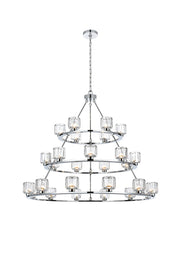 Elegant Lighting - 5100L348C - 27 Light Chandelier - Cadence - Chrome