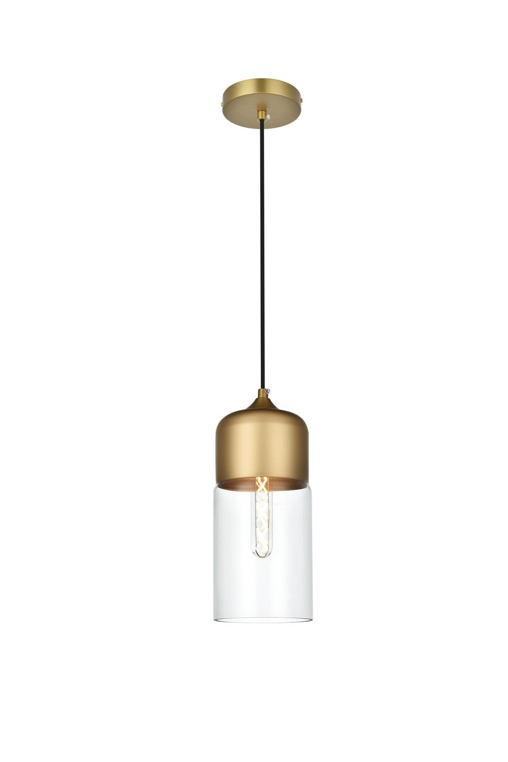 Elegant Lighting - LD2240SG - One Light Pendant - Ashwell - Satin Gold