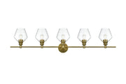 Elegant Lighting - LD2324SG - Five Light Wall Sconce - Gene - Satin Gold