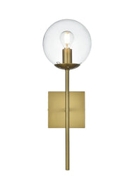 Elegant Lighting - LD2359SG - One Light Wall Sconce - Neri - Satin Gold and Clear