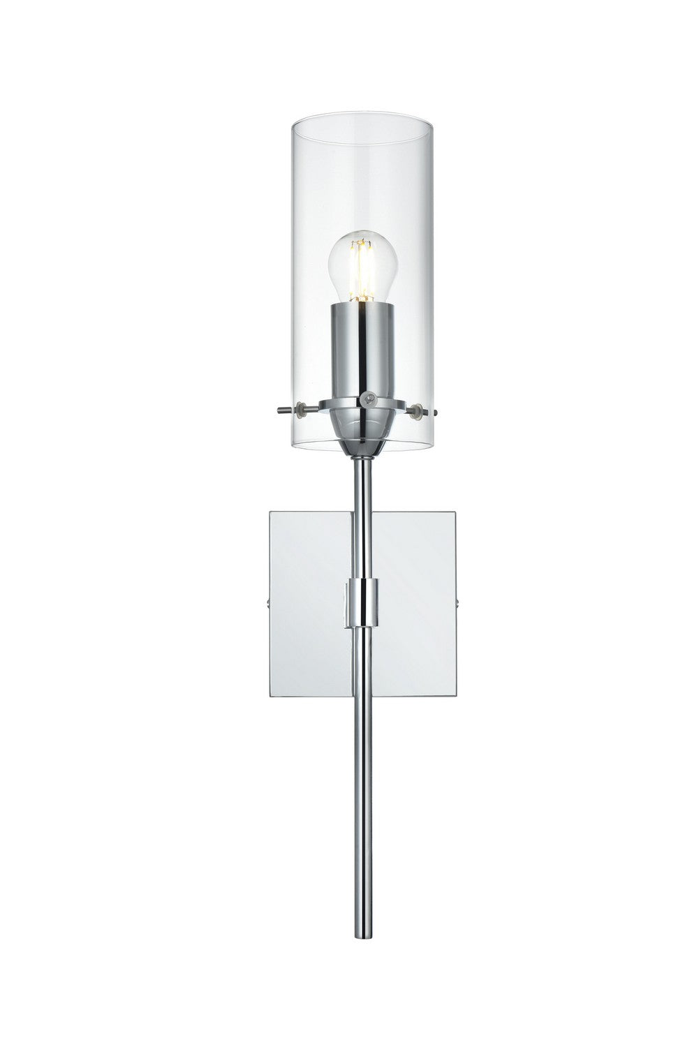 Elegant Lighting - LD2361C - One Light Wall Sconce - Elsreth - Chrome and Clear