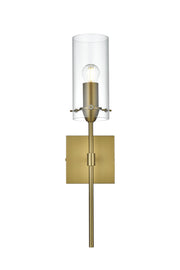 Elegant Lighting - LD2361SG - One Light Wall Sconce - Elsreth - Satin Gold and Clear