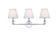 Elegant Lighting - LD7023W24C - Three Light Wall Sconce - Bethany - Chrome and White