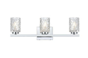 Elegant Lighting - LD7027W24C - Three Light Wall Sconce - Cassie - Chrome and Clear