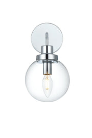 Elegant Lighting - LD7031W8C - One Light Wall Sconce - Hanson - Chrome and Clear