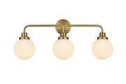 Elegant Lighting - LD7034W28SG - Three Light Wall Sconce - Hanson - Satin Gold and Opal White