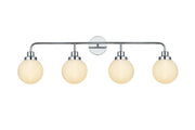 Elegant Lighting - LD7036W38C - Four Light Wall Sconce - Hanson - Chrome and Opal White