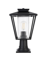 Elegant Lighting - OD306P17BK - One Light Outdoor Post Mount - Gaul - Black