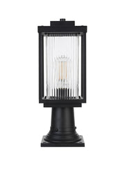 Elegant Lighting - OD308P17BK - One Light Outdoor Post Mount - Ludlow - Black