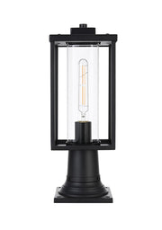 Elegant Lighting - OD310P17BK - One Light Outdoor Post Mount - Memphis - Black