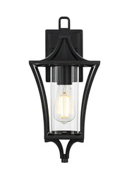 Elegant Lighting - OD311W16BK - One Light Outdoor Wall Sconce - Belgrade - Black