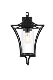 Elegant Lighting - OD311W21BK - One Light Outdoor Wall Sconce - Belgrade - Black