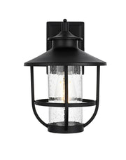 Elegant Lighting - OD314W13BK - One Light Outdoor Wall Sconce - Janney - Black