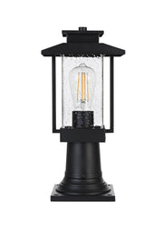 Elegant Lighting - OD317P15BK - One Light Outdoor Post Mount - Tioga - Black