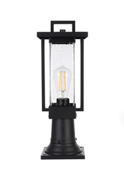 Elegant Lighting - OD319P18BK - One Light Outdoor Post Mount - Tilton - Black