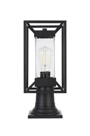 Elegant Lighting - OD329P16BK - One Light Outdoor Post Mount - Willington - Black