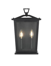 Elegant Lighting - OD331W14BK - Two Light Outdoor Wall Sconce - Richmond - Black