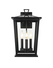 Elegant Lighting - OD332W16BK - Three Light Outdoor Wall Sconce - Cayman - Black