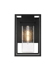 Elegant Lighting - OD366W16BK - One Light Outdoor Wall Sconce - Morse - Black