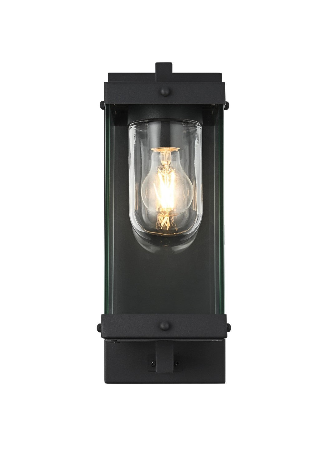 Elegant Lighting - OD409W15BK - One Light Outdoor Wall Sconce - Keaton - Black