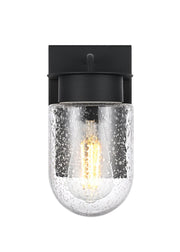 Elegant Lighting - OD414W8BK - One Light Outdoor Wall Sconce - Rafael - Black