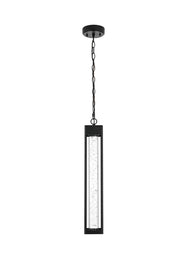 Elegant Lighting - OD604H23BK - LED Outdoor Pendant - Amaris - Black and Clear