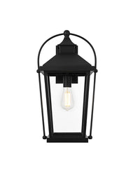 Elegant Lighting - OD605W20BK - One Light Outdoor Wall Sconce - Luz - Black and Clear