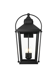 Elegant Lighting - OD605W24BK - Three Light Outdoor Wall Sconce - Luz - Black and Clear