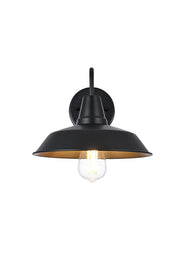 Elegant Lighting - OD610W13BK - One Light Outdoor Wall Sconce - Tinsley - Black and Clear