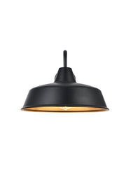 Elegant Lighting - OD610W18BK - One Light Outdoor Wall Sconce - Tinsley - Black and Clear