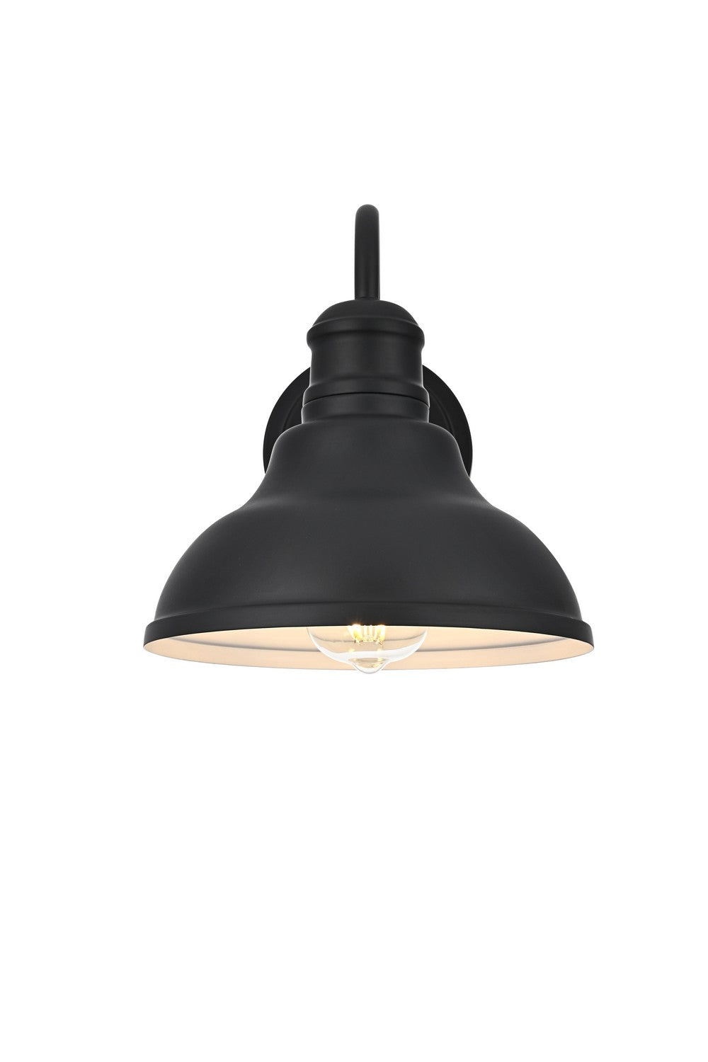 Elegant Lighting - OD802W10BK - One Light Outdoor Wall Sconce - Callen - Black