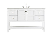 Elegant Lighting - VF16454WH - Bathroom Vanity - Theo - white