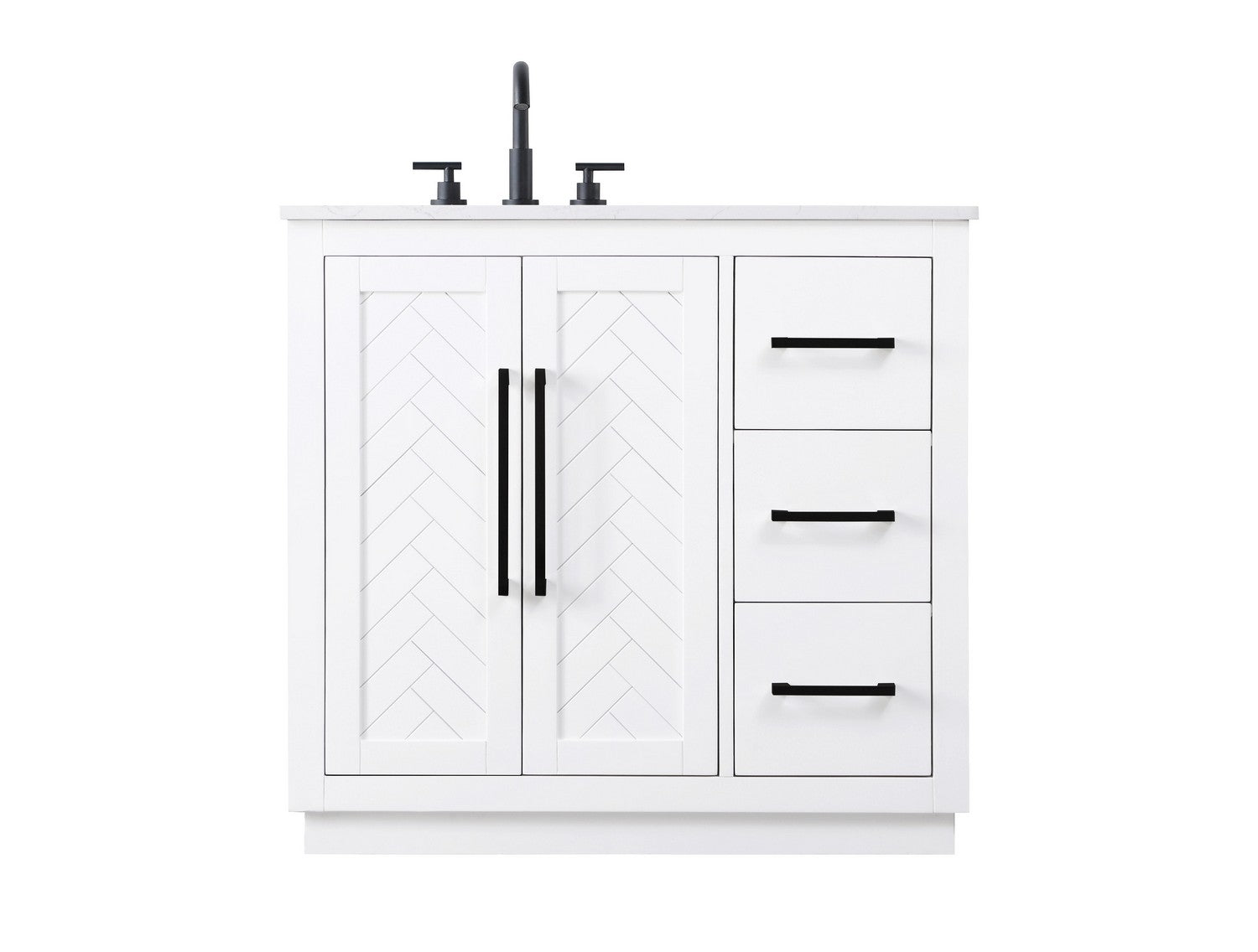 Elegant Lighting - VF29036WH - Bathroom Vanity - Chase - White