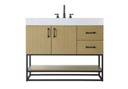 Elegant Lighting - VF29242MHB - Bathroom Vanity - Caroline - Honey Brown