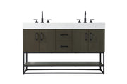 Elegant Lighting - VF29254DMMB - Bathroom Vanity - Caroline - Mocha Brown