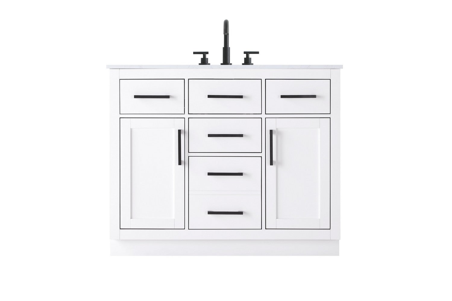 Elegant Lighting - VF29742WH - Bathroom Vanity - Alden - White