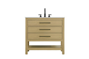 Elegant Lighting - VF60536MHB - Bathroom Vanity - Karson - Honey Brown
