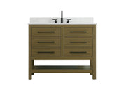 Elegant Lighting - VF60542MCB-BS - Bathroom Vanity - Karson - Chestnut Brown