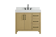 Elegant Lighting - VF60636MHB-BS - Bathroom Vanity - Nathan - Honey Brown