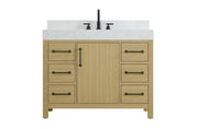 Elegant Lighting - VF60642MHB-BS - Bathroom Vanity - Nathan - Honey Brown