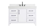 Elegant Lighting - VF60648WH-BS - Bathroom Vanity - Nathan - White