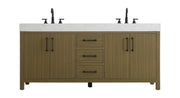 Elegant Lighting - VF60672DMCB - Bathroom Vanity - Nathan - Chestnut Brown