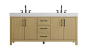 Elegant Lighting - VF60672DMHB - Bathroom Vanity - Nathan - Honey Brown