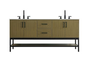 Elegant Lighting - VF60772DMCB - Bathroom Vanity - Lennox - Chestnut Brown